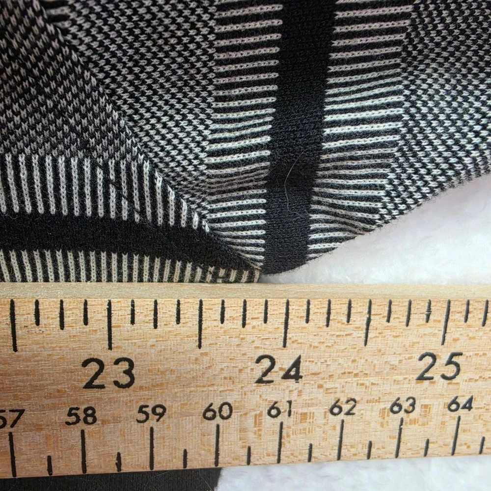 L‎ Haggar Tour Mens Large Grey Black Striped Mercerized Cotton Polo Short Slv